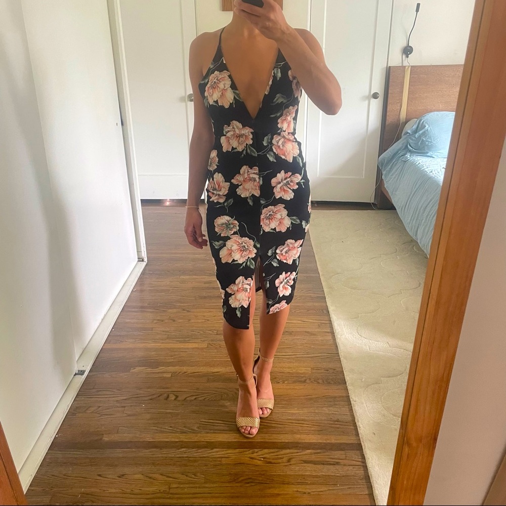 Missguided Floral Going Out / Cocktail Dress